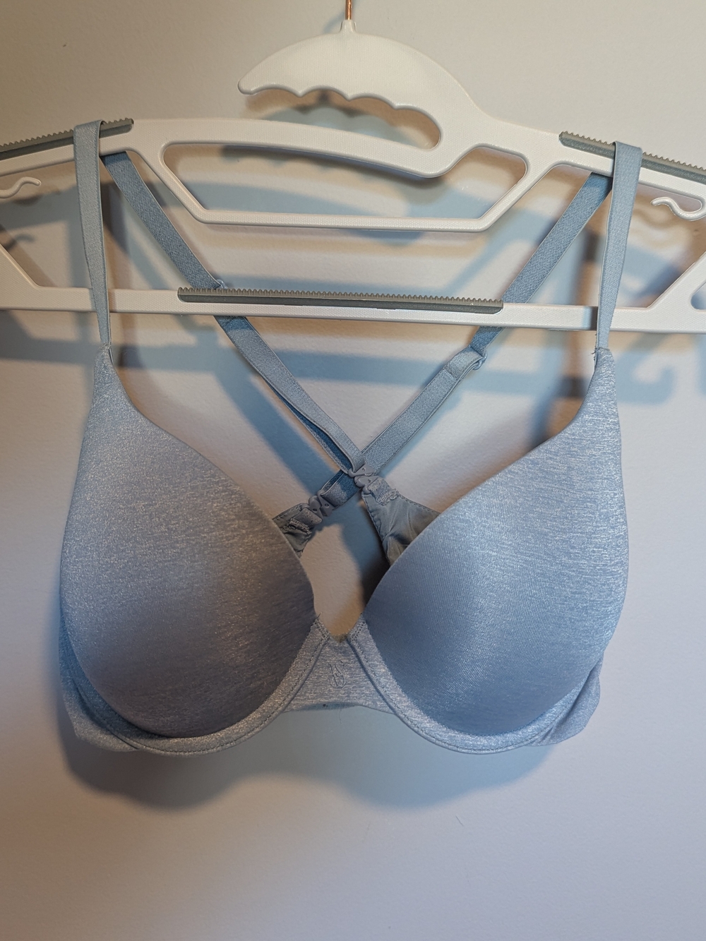 Victoria's Secret Light Blue Push-Up Bra with Strappy Back